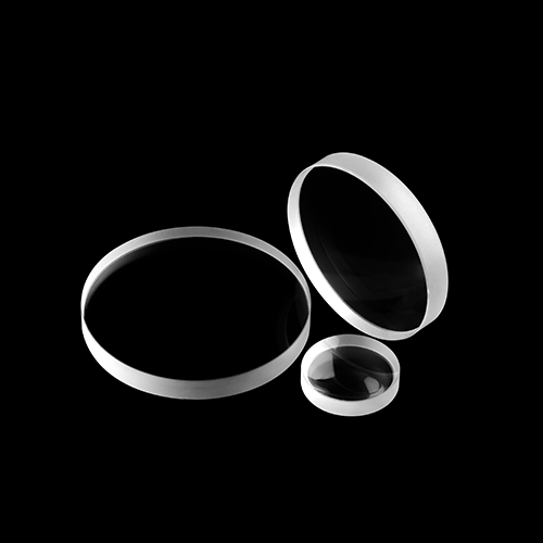 용융 석영 납작한 오목 렌즈