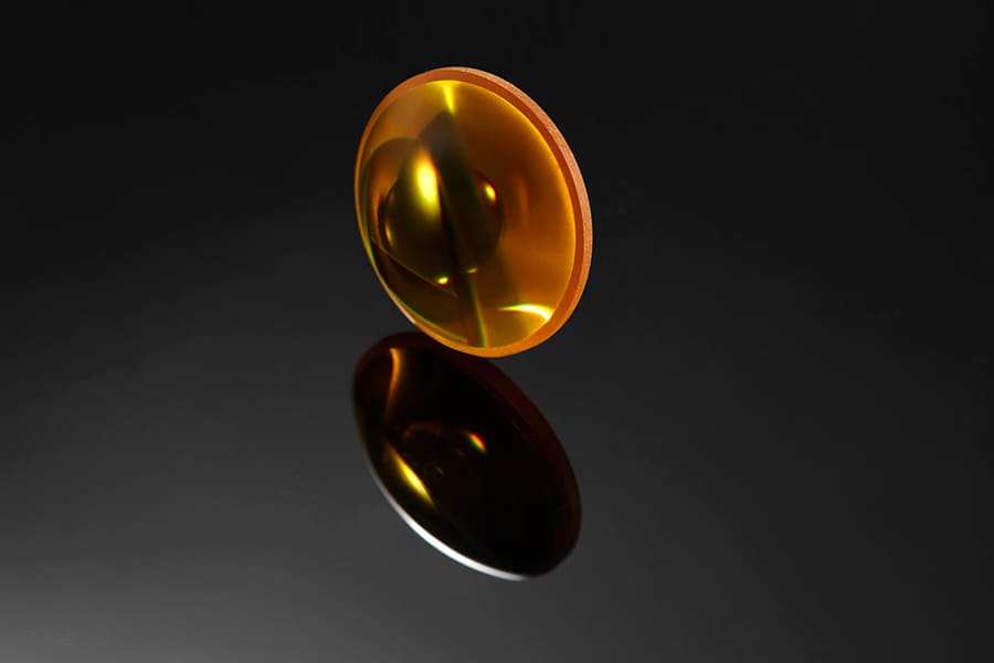 셀렌화 아연 구부러진 달 렌즈